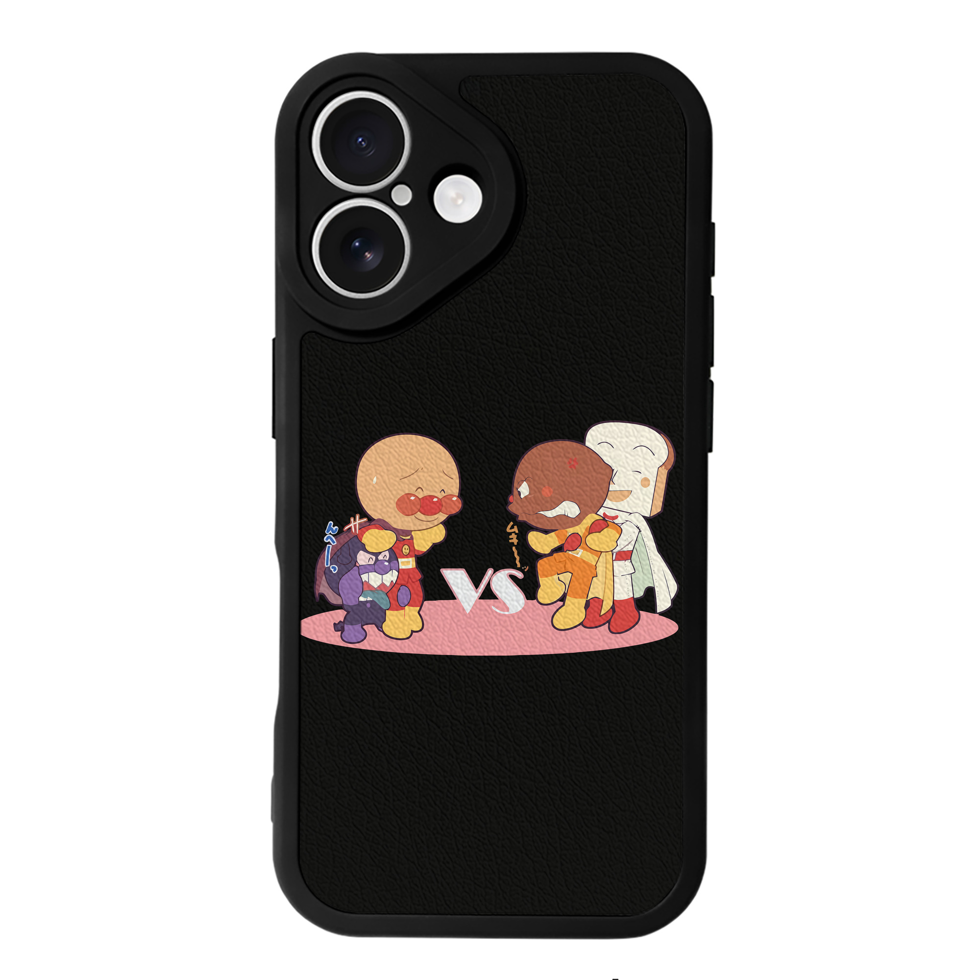 （画像用） アンパンマン Anpanman 【iPhone 16シリーズ対応】シリコンスマホケース（レザー調） 材質：シリコン